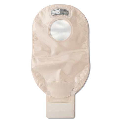 Hollister 18193 New Image 2-Piece 12” Drainable Ostomy Pouch, Red Color Code Match, 10 Pack, Transparent Pouch – 2-1/4” Flange Size